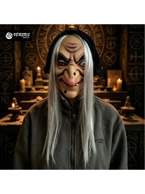 Testa Maschera Carnevale Halloween Strega Witch Cosplay Mask Costume STREGA04